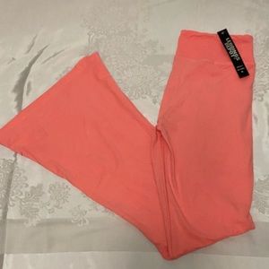 Coral wide leg leggings